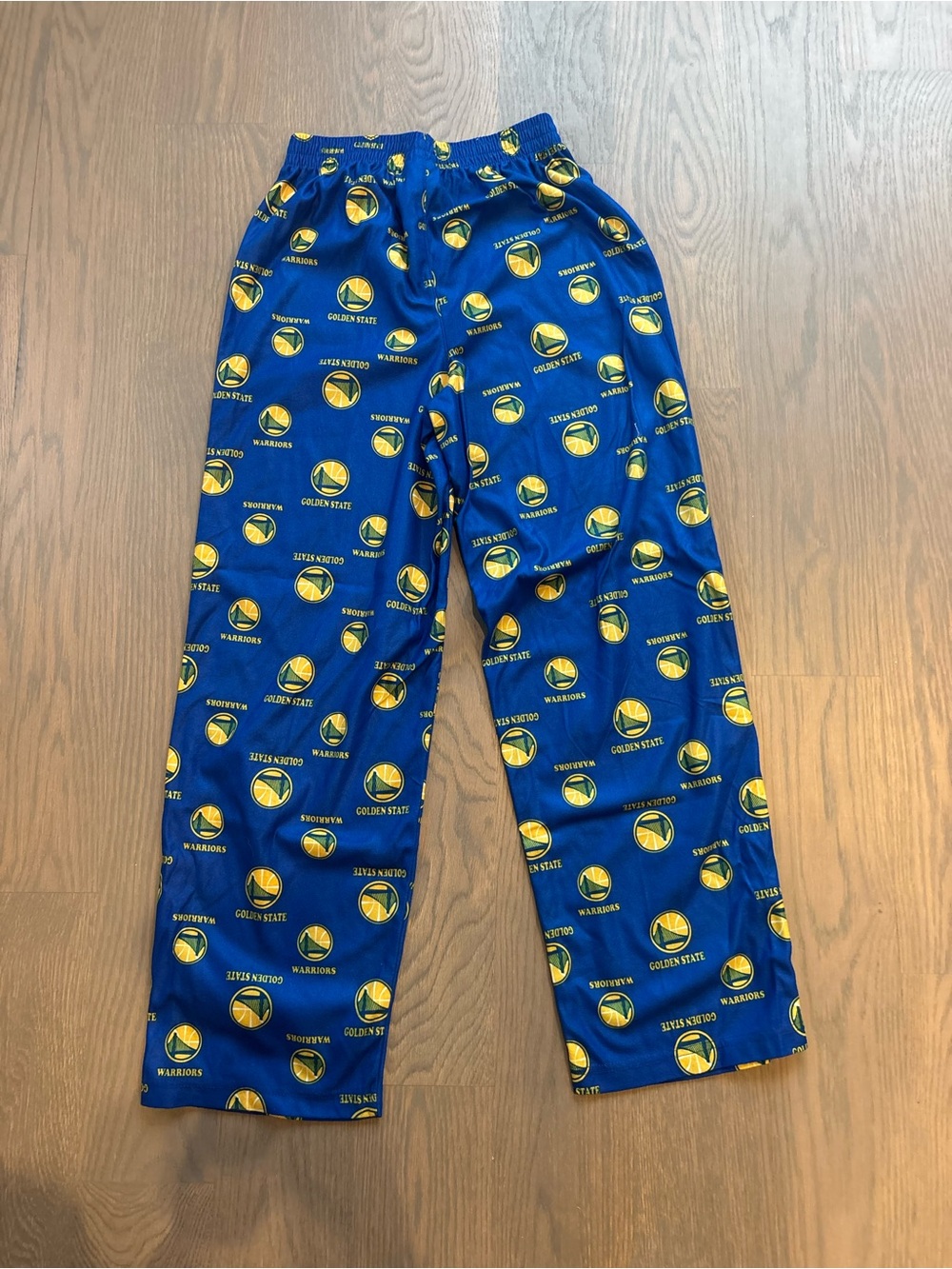 NBA Golden State Warriors Blue and Yellow Pajama Pants - Picture 2 of 4